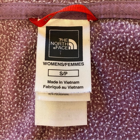 The North Face Purple Lavender Light Fleece Hooded Zip Up Hoody w/ Thumb Holes S - Picture 8 of 9